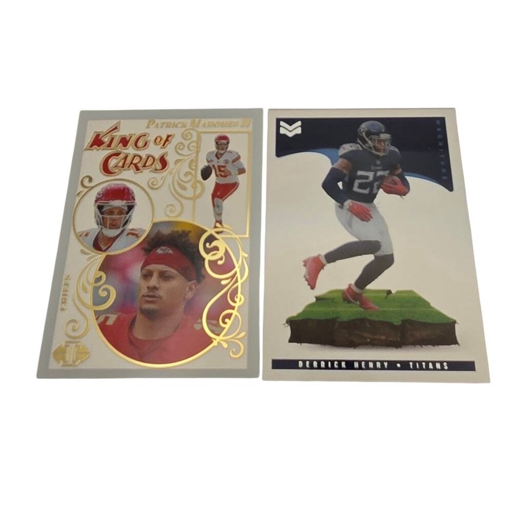Panini Patrick Mahomes King Of Cards & Derrick Henry Magnitude Illusions Card NM